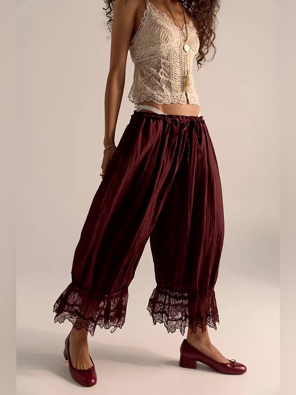 Brown Bloomers Free People Dupe NWOT OS